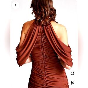 Mocha mousse jersey dress, Pantone color of the year - NWT, size 10 (fits 6-8)